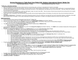 Detailed Driving Directions