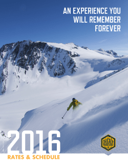 an experience you will remember forever