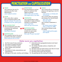 punctuationand capitalization