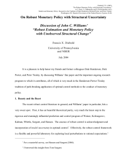 On Robust Monetary Policy with Structural Uncertainty