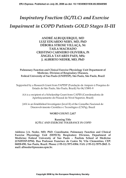 Inspiratory Fraction (IC/TLC) - European Respiratory Journal