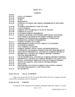 10-11. parking - City Clerk