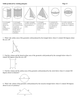 Solids produced by rotating polygons