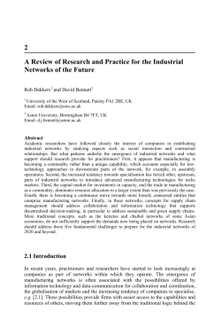 2 A Review of Research and Practice for the Industrial Networks of