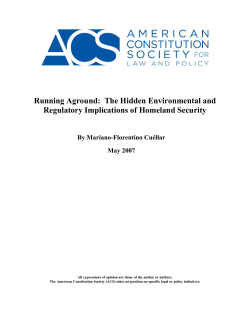 The Hidden Environmental and Regulatory Implications of
