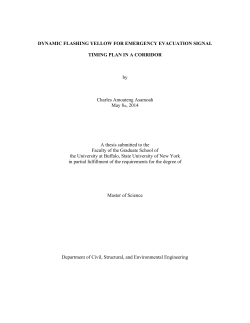 DYNAMIC FLASHING YELLOW FOR EMERGENCY EVACUATION