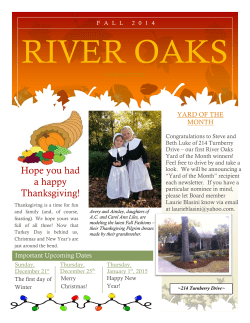 Fall 2014 Newsletter