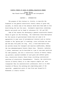 Kinetic theory of gases in general relativity theory