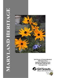 Maryland Heritage - Girl Scouts of Central Maryland