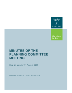 Planning Committee Minutes - 11 August 2014