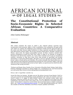 The Constitutional Protection of Socio