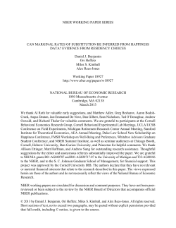 Can Marginal Rates of Substitution Be Inferred from Happiness Data