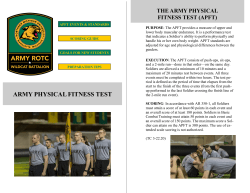 ARMY PHYSICAL FITNESS TEST