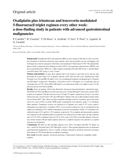 Oxaliplatin plus irinotecan and leucovorin-modulated 5