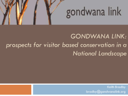 GONDWANA LINK: prospects for visitor based