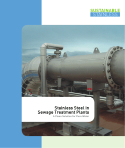 ISSF Stainless Steel in Sewage Treatment Plants