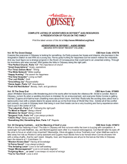 COMPLETE LISTING OF ADVENTURES IN ODYSSEY&reg; (AIO