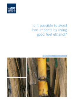Is it possible to avoid bad impacts by using good ethanol?