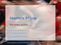 Newton`s 3rd Law