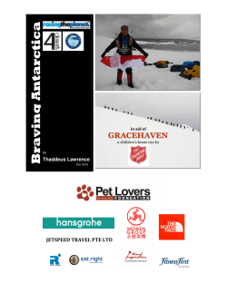 Braving Antarctica in aid of Gracehaven