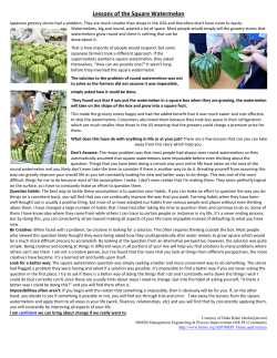 Lessons of the Square Watermelon