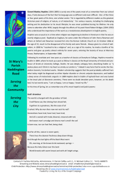 Parish Newsletter - St. Mary`s Haddington Road