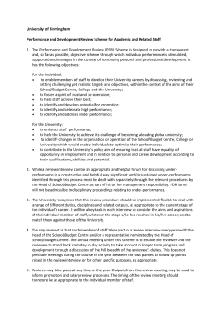 PDR-scheme-Oct-2013 - University of Birmingham Intranet