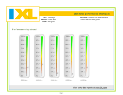 Standards performance (Michigan)