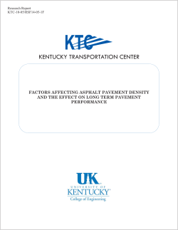 Factors Affecting Asphalt Pavement Density and the Effect on Long
