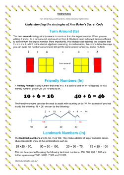 6 turn around, friendly and landmark numbers