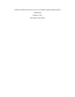 Caffeine Extraction Lab Report-2