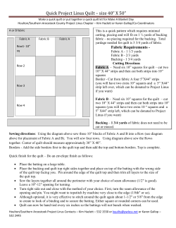 Quick Project Linus Quilt &ndash; size 40&rdquo; X 50&rdquo;