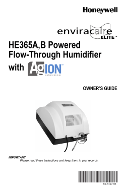 69-1427-04 - HE365A,B Powered Flow-Through