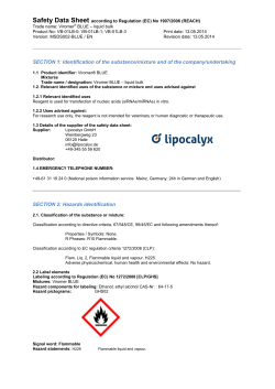 SECTION 1: Identification of the substance/mixture and of