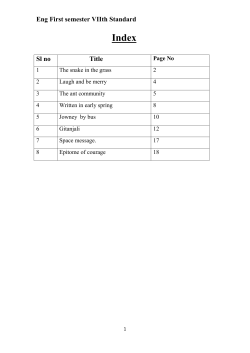 Eng First semester VIIth Standard Sl no Title - Uday Pre