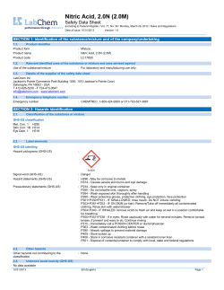 Nitric Acid, 2.0N