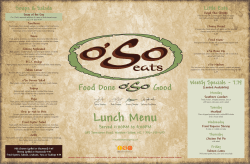 Lunch Menu