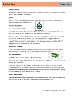 Guiding Zoo - Girl Guides of Canada.