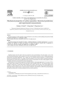 Mechanical properties of carbon nanotubes