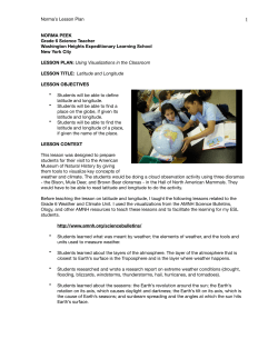 Sample Lesson Plan - American Museum of Natural History