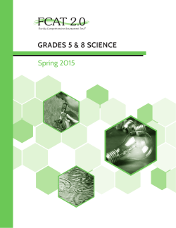 Spring 2015 Science Test Administration Manual