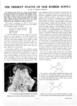 The Present Status of our Rubber Supply
