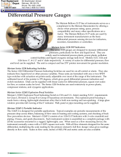 Differential Pressure Gauges