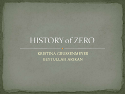 HISTORY of ZERO