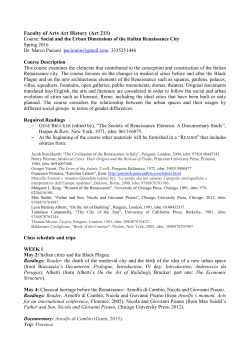 Faculty of Arts Art History (Art 211)