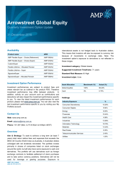 Arrowstreet Global Equity