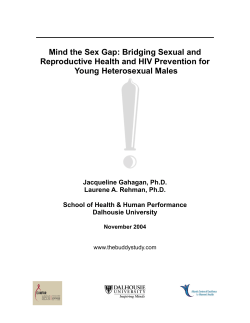 Mind the Sex Gap - Dalhousie University