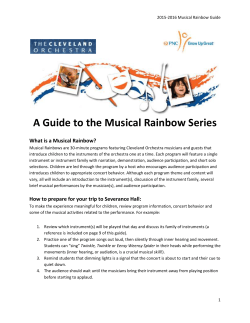 A Guide to the Musical Rainbow Series
