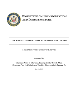 Surface Transportation Authorization Act of 2009