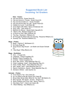 Books To Read List Gr. 1